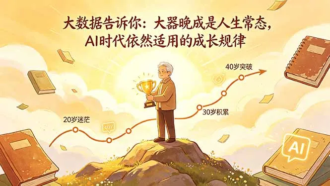 付费文章：大数据告诉你：大器晚成是人生常态，AI 时代依然适用的成长规律-米创网