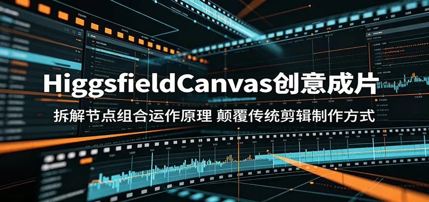 HiggsfieldCanvas创意成片：拆解节点组合运作原理，颠覆传统剪辑制作方式-58创客