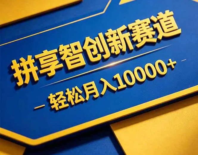 拼多多享智创新赛道，卖一切可以通过网盘链接交付的虚拟商品，轻松月入10000＋-58创客