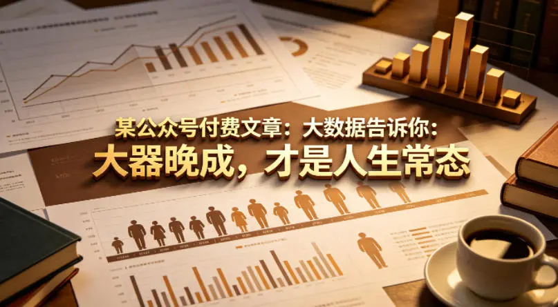 某公众号付费文章：大数据告诉你：大器晚成，才是人生常态-米创网
