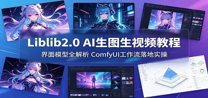 Liblib2.0 AI生图生视频教程：界面模型全解析，ComfyUI工作流落地实操-58创客
