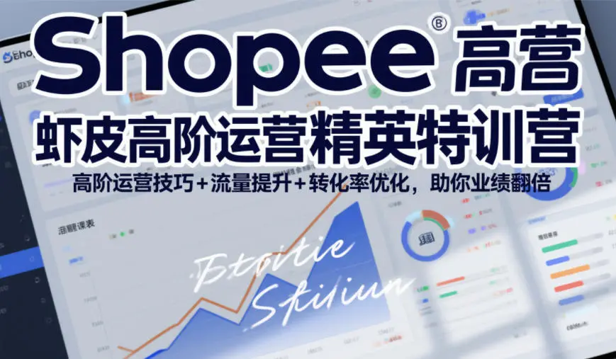Shopee虾皮高阶运营精英特训营，高阶运营技巧+流量提升+转化率优化，助你业绩翻倍(更新26年5月)-58创客