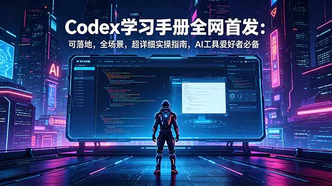 Codex学习手册全网首发：可落地，全场景，超详细实操指南，AI工具爱好者必备-58创客