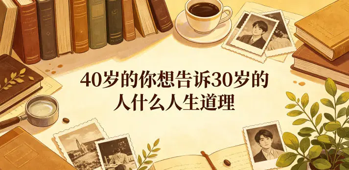公众号付费文章:40岁的你想告诉30岁的人什么人生道理?-58创客