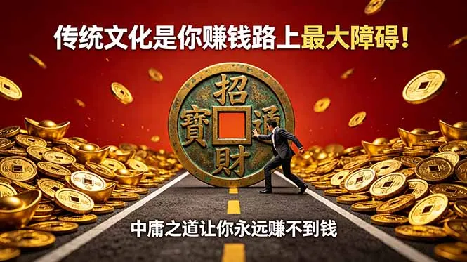 付费文章：传统文化是你赚钱路上最大障碍！中庸之道让你永远赚不到钱-58创客