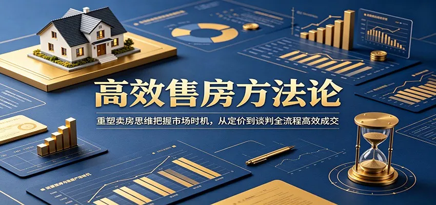 高效售房方法论：重塑卖房思维把握市场时机，从定价到谈判全流程高效成交-58创客
