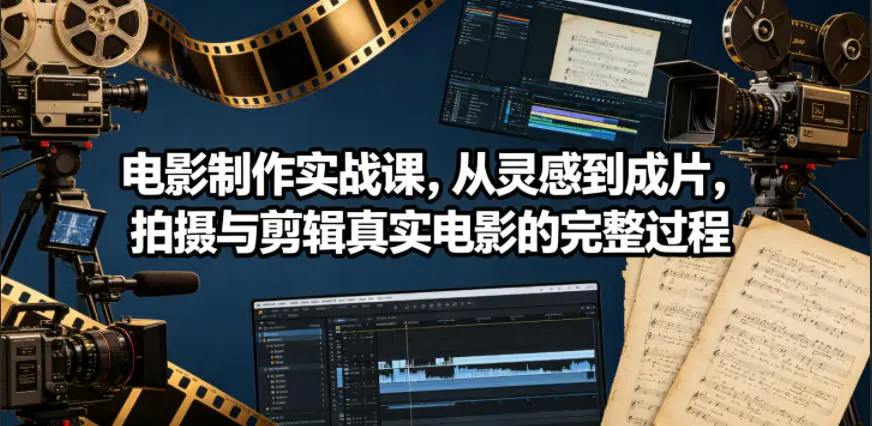 电影制作实战课，从灵感到成片，拍摄与剪辑真实电影的完整过程【原创双语字幕】-58创客
