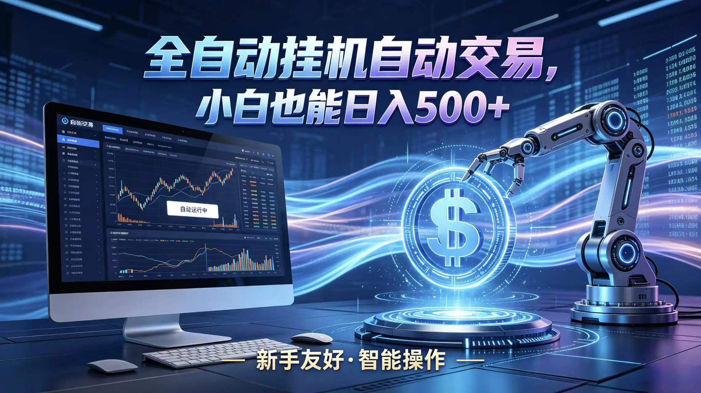 全新智能化交易助手，傻瓜式操作，小白也能快速上手，轻松实现日入500+-58创客