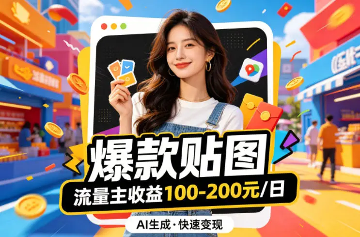 借助AI生成爆款贴图做公众流量主,当日收益100-200-58创客