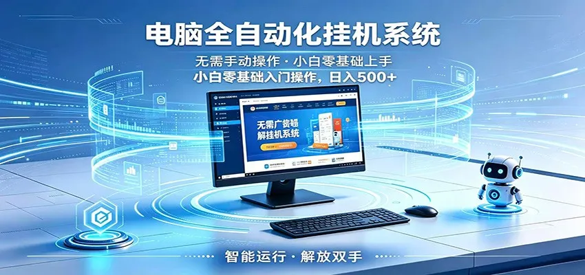 智能广告挂机无需值守，小白上手轻松实现每日增收-58创客