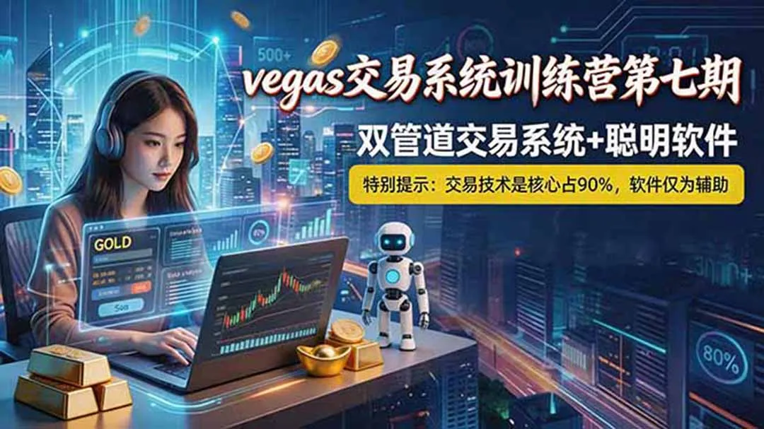 【海外美金AI搬砖】Vegas交易技术+聪明软件， 黄金期货日赚50-1000U， 长期稳定，小白轻松上手-58创客
